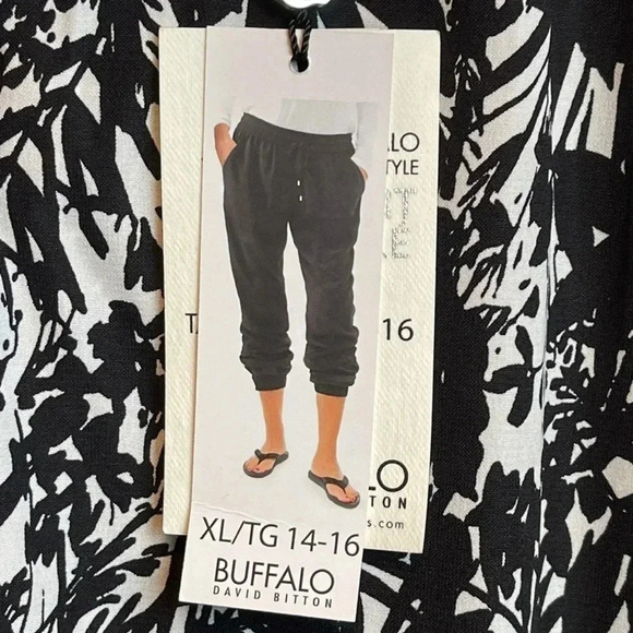 DAVID Bitton’s BUFFALO Soft‎ Pant in Black and White - Picture 4 of 13